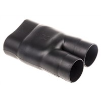 TE Connectivity Y Joint Cable Boot Black, Fluid Resistant Elastomer, 38.6mm