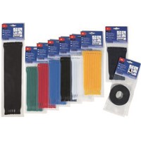 HellermannTyton Red Hook &amp;amp; Loop Cable Tie, 200mm x 12.5 mm