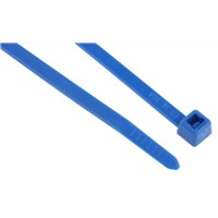 HellermannTyton, T50R Series Blue Nylon Cable Tie, 200mm x 4.6 mm