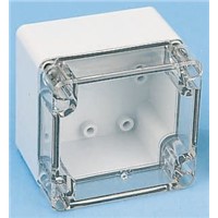 Fibox Polycarbonate Enclosure, IP66, IP67, 82 x 80 x 65mm Grey, Transparent
