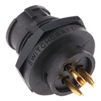 Switchcraft, 3 contacts Panel Mount Plug Solder