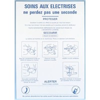 Brady Electrical Safety Safety Poster, PP, French, 350 mm, 500mm