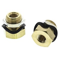 SMC Pneumatic Bulkhead Threaded Adapter, Metric M5 x 0.8 Female