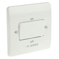 White 10 A Flush Mount Rocker Light Switch MK White 7 mm Screwed Semi Gloss, 1 Gang BS Standard, 250 V ac 86mm