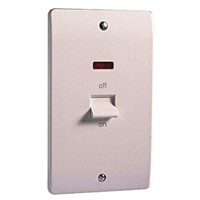 White 45 A Flush Mount Rocker Light Switch MK White 7 mm Screwed Semi Gloss BS Standard, 250 V ac 86mm Not Illuminated