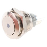 APEM Latching Green LED Push Button Switch, 19.2 (Dia.)mm, 48V dc