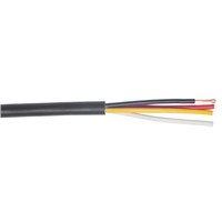 S2Ceb-Groupe Cae 100m Black 4 Core Speaker Cable, 2.5 mm2 CSA PVC Sheath Material in PVC Insulation 100 V