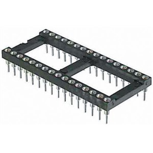 Winslow 2.54mm Pitch Vertical 18 Way, Through Hole Turned Pin Open Frame IC Dip Socket, 3A