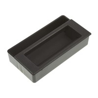 Southco Matte Black Plastic Concealed Fixings Drawer Handle, 123mm