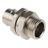 Adaptaflex M16 Swivel Cable Conduit Fitting, Silver 16mm nominal size
