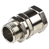 Adaptaflex M20 Swivel Cable Conduit Fitting, Silver 20mm nominal size