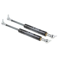 Camloc Steel Gas Strut, with Ball &amp;amp; Socket Joint, End Joint, 245mm Extended Length, 100mm Stroke Length