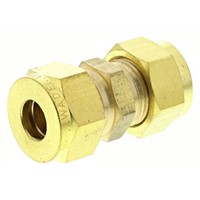 Wade 3/8in Straight Coupler Brass Compression Fitting