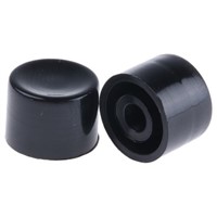Black Push Button Cap, for use with Apem SP Series (Push Button Switch), Cap