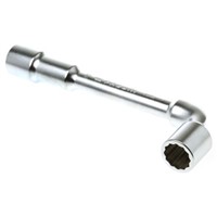 Facom 17 mm Socket Wrench, Bi-Hex x Hex Drive With Tube Handle