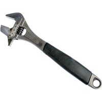 Bahco Adjustable Spanner, 308 mm Overall Length, 35mm Max Jaw Capacity, Thermoplastic Grip Handle, Blackened Finish