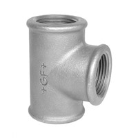 Georg Fischer Malleable Iron Fitting Reducing &amp;amp; Increasing Tee, 1 in BSPP Female (Connection 1), 1 in BSPP Female