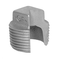 Georg Fischer Malleable Iron Fitting Plain Plug, 1/4 in BSPT Male (Connection 1)