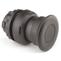 Bartec Mushroom Black Push Button Head, ComEx Series, 22mm Cutout