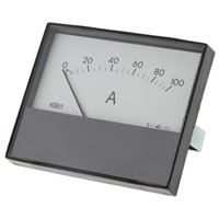 HOBUT R68M Analogue Panel Ammeter 100A DC, 63.5mm x 62.5mm, 8 % Moving Magnet