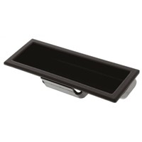 Southco Matte Black Plastic Concealed Fixings Drawer Handle, 82.5mm