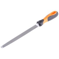 Bahco 200mm Second Cut Three Square Metal file With Soft-Grip Handle