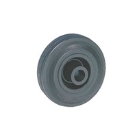 Guitel Black Rubber Castor Wheels 50801200, 80daN