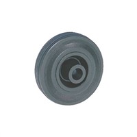 Guitel Black Rubber Castor Wheels 51001210, 100daN