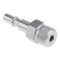 Staubli Pneumatic Quick Connect Coupling Stainless Steel 3/8 in Threaded