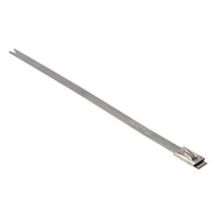HellermannTyton, MBT5S Series Metallic 316 Stainless Steel Roller Ball Cable Tie, 127mm x 4.6 mm