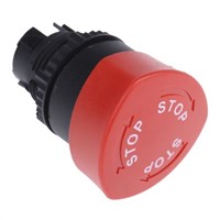 BACO Mushroom Red Push Button Head - Stop, Turn to Reset, 22mm Cutout