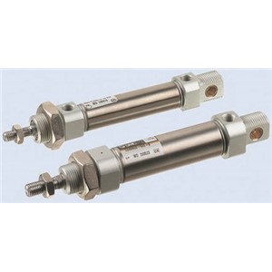 SMC Pneumatic Roundline Cylinder 20mm Bore, 80mm Stroke, C85 Series, Double Acting