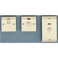 White 20 A Flush Mount Rocker Light Switch MK White 8 mm Screwed Semi Gloss, 2 Gang BS Standard, 250 V ac 86mm