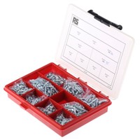 545 piece Steel Screw/Bolt Kit, No. 4, No. 6, No. 8