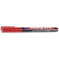 Red fine line tip permanent marker pen