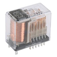 TE Connectivity PCB Mount Non-Latching Relay - 6PDT, 24V dc Coil, 2A Switching Current