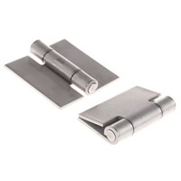 Pinet Raw Stainless Steel Butt Hinge, 50mm x 50mm x 2mm