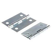 Pinet Zinc Plated Steel Butt Hinge, 50mm x 40mm x 1.2mm