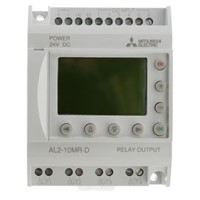 Mitsubishi Electric Alpha 2 Logic Module, 24 V dc Relay, 6 x Input, 4 x Output With Display