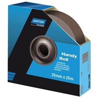 Norton Handy Roll Aluminium Oxide Very Fine Abrasive Cloth Roll, 25m x 38mm