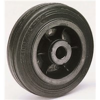 LAG Black Rubber Castor Wheels 13112, 90kg