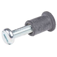 RawlPlug Rubber, Steel Wall Plug M5, fixing hole diameter 10mm, length 20mm