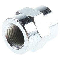 Enerpac Hydraulic Straight Threaded Coupling FZ1614, Connector A NPT 3/8-18 Female, Connector B NPT 3/8-18 Female