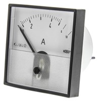 HOBUT Analogue Panel Ammeter 0/5/10A Direct Connected AC, 72mm x 72mm Moving Iron