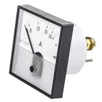 HOBUT Analogue Panel Ammeter 0/40/80A Direct Connected AC, 72mm x 72mm Moving Iron