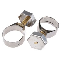 Unex Brass (Bolt), Stainless Steel Thumb Hex Unex, 11mm Band Width, 21.8mm - 27mm Inside Diameter