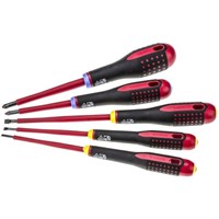 Bahco Engineers Slotted; Pozidriv Screwdriver Set 5 Piece