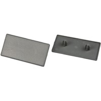 FlexLink Grey Polyamide Rectangular End Cap 30 mm, 60 mm strut profile , Groove 7.2mm