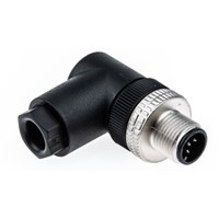 Hirschmann E Series M12 Male Cable Mount Connector, 5 contacts Plug