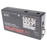 Teletest PC Tester Colour Bars, Crosshatch, Dots, Frequency Burst, Grey Scale, Red Purity, Sync, White Purity